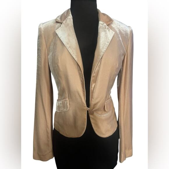 American Vintage Jackets & Blazers - Y2K VS Velvet Feminine Glam Coquette Office Blazer Size 0 Soft Girl Romantic